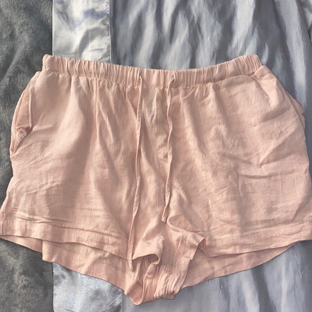 light pink shorts